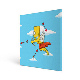 Холст квадратный с принтом Барт амур в Курске, 100% ПВХ |  | Тематика изображения на принте: 14 февраля | simpsons | барт | день влюбленных | день святого валентина | купидон | любовь | подарок. love | симпсоны