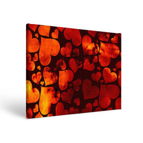 Холст прямоугольный с принтом Космические сердечки в Курске, 100% ПВХ |  | Тематика изображения на принте: 14 февраля | день влюбленных | сердце