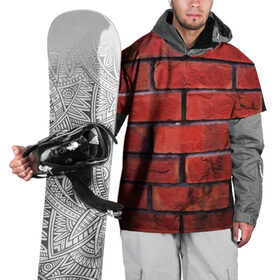 Накидка на куртку 3D с принтом Кирпич в Курске, 100% полиэстер |  | Тематика изображения на принте: камень | кирпич | красные | новые | прикольные | текстуры