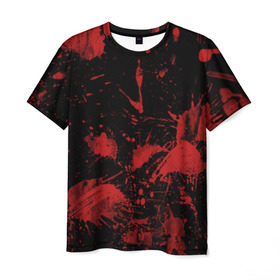 Мужская футболка 3D с принтом Следы крови в Курске, 100% полиэфир | прямой крой, круглый вырез горловины, длина до линии бедер | blood | кровь | следы