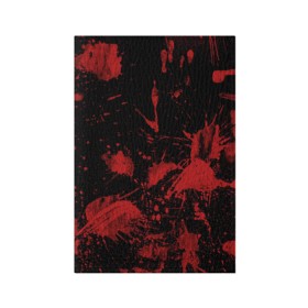 Обложка для паспорта матовая кожа с принтом Следы крови в Курске, натуральная матовая кожа | размер 19,3 х 13,7 см; прозрачные пластиковые крепления | Тематика изображения на принте: blood | кровь | следы