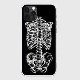 Чехол для iPhone 12 Pro Max с принтом Скелет в Курске, Силикон |  | скелет