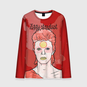 Мужской лонгслив 3D с принтом Ziggy Stardust в Курске, 100% полиэстер | длинные рукава, круглый вырез горловины, полуприлегающий силуэт | bowie | david | ziggy stardust | боуи | дэвид | музыкант | певец | рок