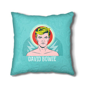 Подушка 3D с принтом David Bowie в Курске, наволочка – 100% полиэстер, наполнитель – холлофайбер (легкий наполнитель, не вызывает аллергию). | состоит из подушки и наволочки. Наволочка на молнии, легко снимается для стирки | bowie | david | боуи | дэвид | музыкант | певец | рок