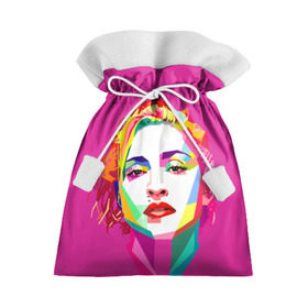 Подарочный 3D мешок с принтом Мадонна в Курске, 100% полиэстер | Размер: 29*39 см | искусство | мадонна | певица | поп арт