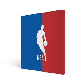 Холст квадратный с принтом Эмблема NBA в Курске, 100% ПВХ |  | basketball | nba | баскет | баскетбол | баскетбольный | нба | спорт | эмблема