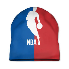 Шапка 3D с принтом Эмблема NBA в Курске, 100% полиэстер | универсальный размер, печать по всей поверхности изделия | basketball | nba | баскет | баскетбол | баскетбольный | нба | спорт | эмблема