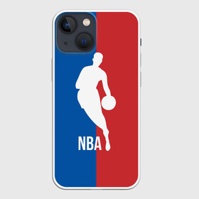 Чехол для iPhone 13 mini с принтом Эмблема NBA в Курске,  |  | Тематика изображения на принте: basketball | nba | баскет | баскетбол | баскетбольный | нба | спорт | эмблема