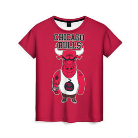 Женская футболка 3D с принтом Chicago bulls в Курске, 100% полиэфир ( синтетическое хлопкоподобное полотно) | прямой крой, круглый вырез горловины, длина до линии бедер | basketball | chicago | chicago bulls | nba | баскет | баскетбол | баскетбольный | булс | нба | спорт | чикаго | чикаго булс
