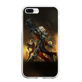 Чехол для iPhone 7Plus/8 Plus матовый с принтом Adepta Sororitas в Курске, Силикон | Область печати: задняя сторона чехла, без боковых панелей | Тематика изображения на принте: 40000 | 40k | adepta sororitas | warhammer | вархаммер | ваха | сестры битвы