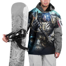 Накидка на куртку 3D с принтом Серый рыцарь в Курске, 100% полиэстер |  | Тематика изображения на принте: 40000 | 40k | grey knight | warhammer | вархаммер | ваха | серый рыцарь