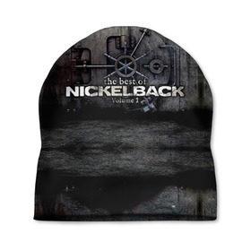 Шапка 3D с принтом Nickelback в Курске, 100% полиэстер | универсальный размер, печать по всей поверхности изделия | nickelback | группа | никельбэк | рок