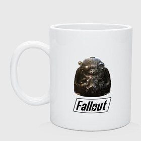 Кружка с принтом Fallout в Курске, керамика | объем — 330 мл, диаметр — 80 мм. Принт наносится на бока кружки, можно сделать два разных изображения | 