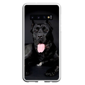 Чехол для Samsung Galaxy S10 с принтом Канне корсо в Курске, Силикон | Область печати: задняя сторона чехла, без боковых панелей | Тематика изображения на принте: животное | канне корсо | порода | собака