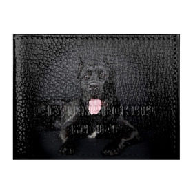 Обложка для студенческого билета с принтом Канне корсо в Курске, натуральная кожа | Размер: 11*8 см; Печать на всей внешней стороне | животное | канне корсо | порода | собака