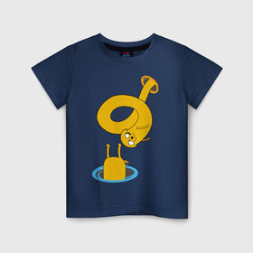 Детская футболка хлопок с принтом PORTAL ADVENTURE TIME в Курске, 100% хлопок | круглый вырез горловины, полуприлегающий силуэт, длина до линии бедер | Тематика изображения на принте: 