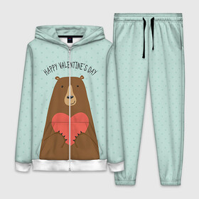 Женский костюм 3D с принтом Медведь с сердцем в Курске,  |  | 14 февраля | bears | love | love you | валентин | влюбленные | день святого валентина | лав | любовь | медведб | медведи | мишки | подарок девушке | подарок парню