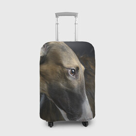 Чехол для чемодана 3D с принтом Русская борзая в Курске, 86% полиэфир, 14% спандекс | двустороннее нанесение принта, прорези для ручек и колес | животное | порода | русская борзая | собака