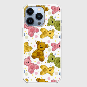 Чехол для iPhone 13 Pro с принтом Медвежата в Курске,  |  | Тематика изображения на принте: 14 февраля | bears | teddy | валентин | день святого валентина | игрушки | медведи | милый | мимими | мишка | мишки | подарки | подарок | подарок девушке | подарок парню | тедди