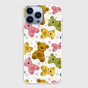 Чехол для iPhone 13 Pro Max с принтом Медвежата в Курске,  |  | 14 февраля | bears | teddy | валентин | день святого валентина | игрушки | медведи | милый | мимими | мишка | мишки | подарки | подарок | подарок девушке | подарок парню | тедди
