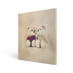 Холст квадратный с принтом Love teddy bears в Курске, 100% ПВХ |  | 14 февраля | bears | teddy | валентин | день святого валентина | игрушки | медведи | милый | мимими | мишка | мишки | подарки | подарок | подарок девушке | подарок парню | тедди