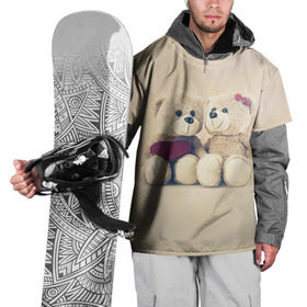 Накидка на куртку 3D с принтом Love teddy bears в Курске, 100% полиэстер |  | Тематика изображения на принте: 14 февраля | bears | teddy | валентин | день святого валентина | игрушки | медведи | милый | мимими | мишка | мишки | подарки | подарок | подарок девушке | подарок парню | тедди