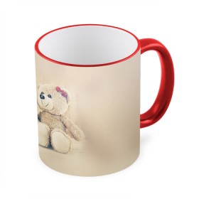 Кружка 3D с принтом Love teddy bears в Курске, керамика | ёмкость 330 мл | 14 февраля | bears | teddy | валентин | день святого валентина | игрушки | медведи | милый | мимими | мишка | мишки | подарки | подарок | подарок девушке | подарок парню | тедди