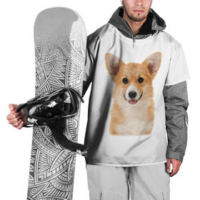 Накидка на куртку 3D с принтом Пемброк-вельш-корги в Курске, 100% полиэстер |  | Тематика изображения на принте: животное | пемброк вельш корги | порода | собака