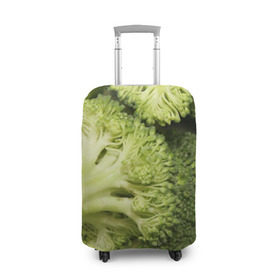 Чехол для чемодана 3D с принтом Брокколи в Курске, 86% полиэфир, 14% спандекс | двустороннее нанесение принта, прорези для ручек и колес | vegan | vegetarian | брокколи | будизм | веган | вегетарианство | йога | сыроедение | фитнес