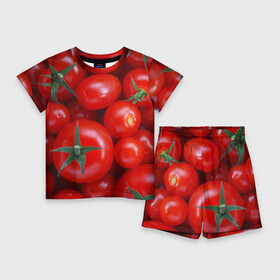 Детский костюм с шортами 3D с принтом Томатная в Курске,  |  | Тематика изображения на принте: tomato | vegan | vegetarian | будизм | веган | вегетарианство | йога | помидор | сыроедение | томат | фитнес | ягода