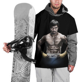 Накидка на куртку 3D с принтом Мэнни Пакьяо в Курске, 100% полиэстер |  | boxing | бокс | боксер | мэнни | мэнни пакьяо | пакьяо | спорт | чемпион мира