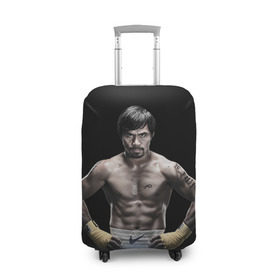 Чехол для чемодана 3D с принтом Мэнни Пакьяо в Курске, 86% полиэфир, 14% спандекс | двустороннее нанесение принта, прорези для ручек и колес | boxing | бокс | боксер | мэнни | мэнни пакьяо | пакьяо | спорт | чемпион мира