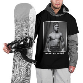 Накидка на куртку 3D с принтом Мэнни Пакьяо чб в Курске, 100% полиэстер |  | Тематика изображения на принте: boxing | бокс | боксер | мэнни | мэнни пакьяо | пакьяо | спорт | чемпион мира