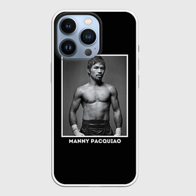 Чехол для iPhone 13 Pro с принтом Мэнни Пакьяо чб в Курске,  |  | boxing | бокс | боксер | мэнни | мэнни пакьяо | пакьяо | спорт | чемпион мира