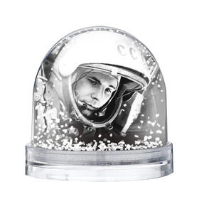 Снежный шар с принтом Гагарин 1 в Курске, Пластик | Изображение внутри шара печатается на глянцевой фотобумаге с двух сторон | Тематика изображения на принте: гагарин | космос | космос наш | поехали | ретро | ссср | юрий гагарин