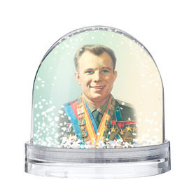 Снежный шар с принтом Гагарин 2 в Курске, Пластик | Изображение внутри шара печатается на глянцевой фотобумаге с двух сторон | Тематика изображения на принте: гагарин | космос | космос наш | поехали | ретро | ссср | юрий гагарин