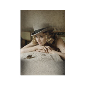 Обложка для паспорта матовая кожа с принтом Мадонна 1 в Курске, натуральная матовая кожа | размер 19,3 х 13,7 см; прозрачные пластиковые крепления | madonna | мадонна | музыка