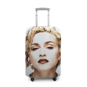 Чехол для чемодана 3D с принтом Мадонна 3 в Курске, 86% полиэфир, 14% спандекс | двустороннее нанесение принта, прорези для ручек и колес | madonna | мадонна | музыка