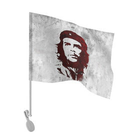 Флаг для автомобиля с принтом Че Гевара 1 в Курске, 100% полиэстер | Размер: 30*21 см | ernesto che guevara | куба | революционер | революция | ретро | эрнесто че гевара