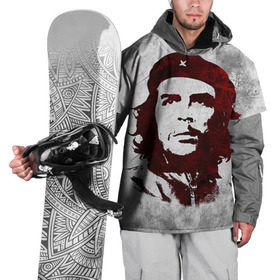Накидка на куртку 3D с принтом Че Гевара 1 в Курске, 100% полиэстер |  | ernesto che guevara | куба | революционер | революция | ретро | эрнесто че гевара