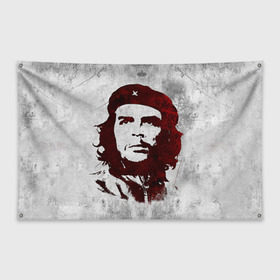 Флаг-баннер с принтом Че Гевара 1 в Курске, 100% полиэстер | размер 67 х 109 см, плотность ткани — 95 г/м2; по краям флага есть четыре люверса для крепления | ernesto che guevara | куба | революционер | революция | ретро | эрнесто че гевара