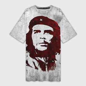 Платье-футболка 3D с принтом Че Гевара 1 в Курске,  |  | ernesto che guevara | куба | революционер | революция | ретро | эрнесто че гевара