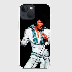 Чехол для iPhone 13 mini с принтом Элвис 3 в Курске,  |  | Тематика изображения на принте: elvis presley | rock n roll | музыка | ретро | рок н ролл | элвис пресли