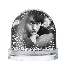 Снежный шар с принтом Цой 1 в Курске, Пластик | Изображение внутри шара печатается на глянцевой фотобумаге с двух сторон | группа кино | цой