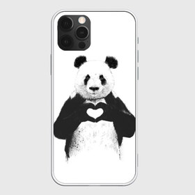 Чехол для iPhone 12 Pro Max с принтом Панда Love в Курске, Силикон |  | Тематика изображения на принте: панда