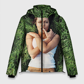 Мужская зимняя куртка 3D с принтом Джоли Анджелина в Курске, верх — 100% полиэстер; подкладка — 100% полиэстер; утеплитель — 100% полиэстер | длина ниже бедра, свободный силуэт Оверсайз. Есть воротник-стойка, отстегивающийся капюшон и ветрозащитная планка. 

Боковые карманы с листочкой на кнопках и внутренний карман на молнии. | анджелина | девушка | джоли | лежит | тату