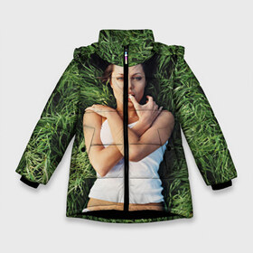 Зимняя куртка для девочек 3D с принтом Джоли Анджелина в Курске, ткань верха — 100% полиэстер; подклад — 100% полиэстер, утеплитель — 100% полиэстер. | длина ниже бедра, удлиненная спинка, воротник стойка и отстегивающийся капюшон. Есть боковые карманы с листочкой на кнопках, утяжки по низу изделия и внутренний карман на молнии. 

Предусмотрены светоотражающий принт на спинке, радужный светоотражающий элемент на пуллере молнии и на резинке для утяжки. | анджелина | девушка | джоли | лежит | тату