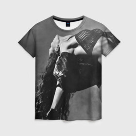 Женская футболка 3D с принтом Девушка на пилоне в Курске, 100% полиэфир ( синтетическое хлопкоподобное полотно) | прямой крой, круглый вырез горловины, длина до линии бедер | девушка | красивая | на пилоне | страстная | танец