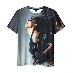 Мужская футболка 3D с принтом Девушка на пилоне в Курске, 100% полиэфир | прямой крой, круглый вырез горловины, длина до линии бедер | девушка | красивая | пилон | страсть | танец
