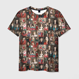Мужская футболка 3D с принтом K-pop коллаж в Курске, 100% полиэфир | прямой крой, круглый вырез горловины, длина до линии бедер | cl корея | k pop | айдолы | девушки | коллаж